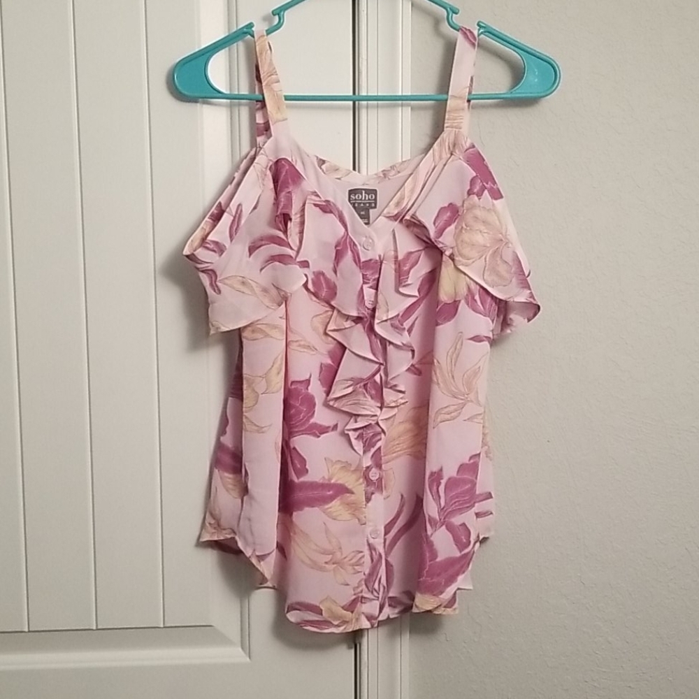 2 floral print shirts